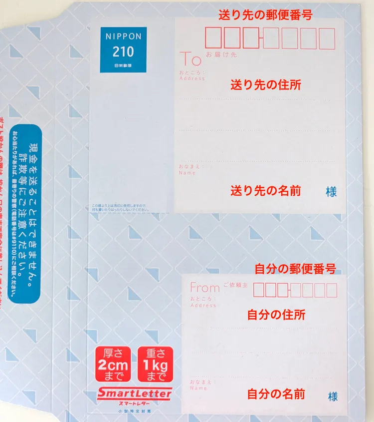 スマートレターの書き方