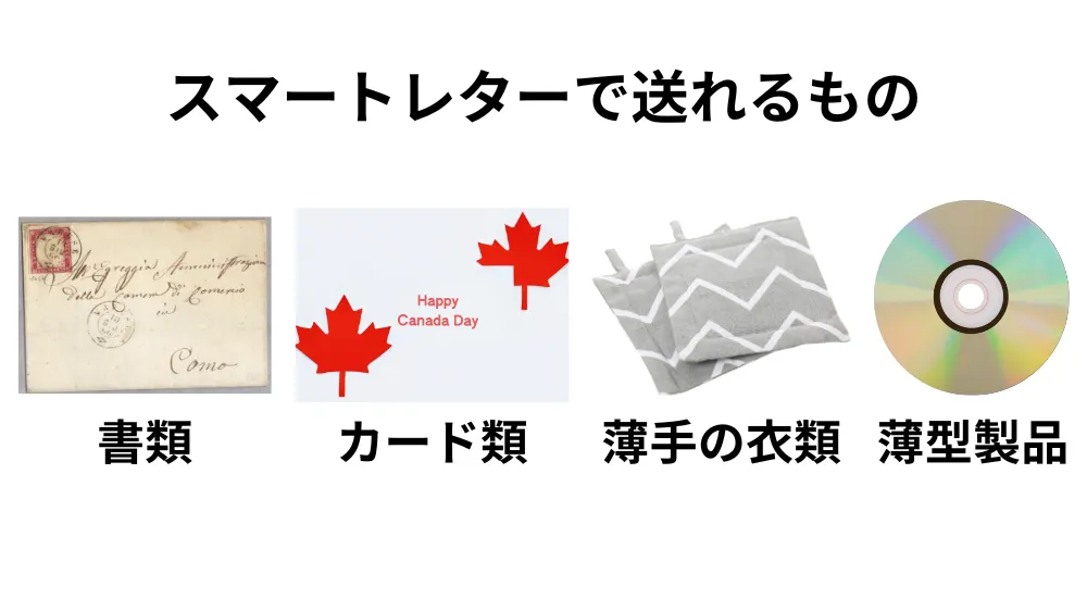 スマートレターで送れるもの